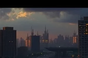 《财务人转数据分析》课件封面，财务表格旁并排着可视化图表